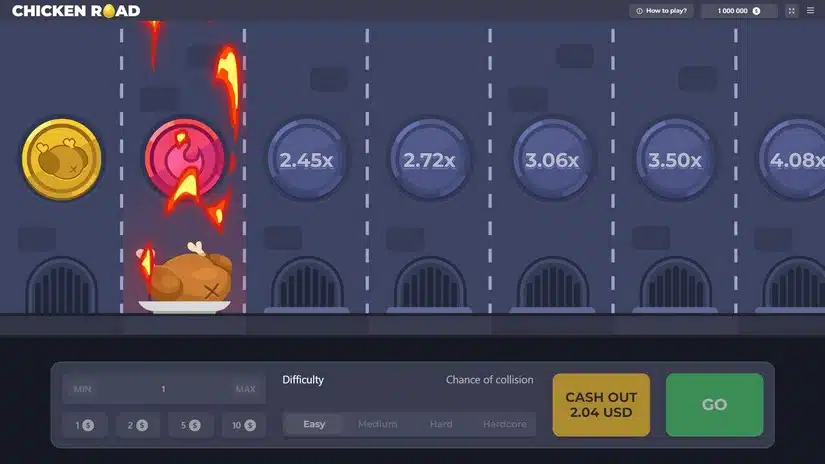 Versión demo del juego Chicken Road.